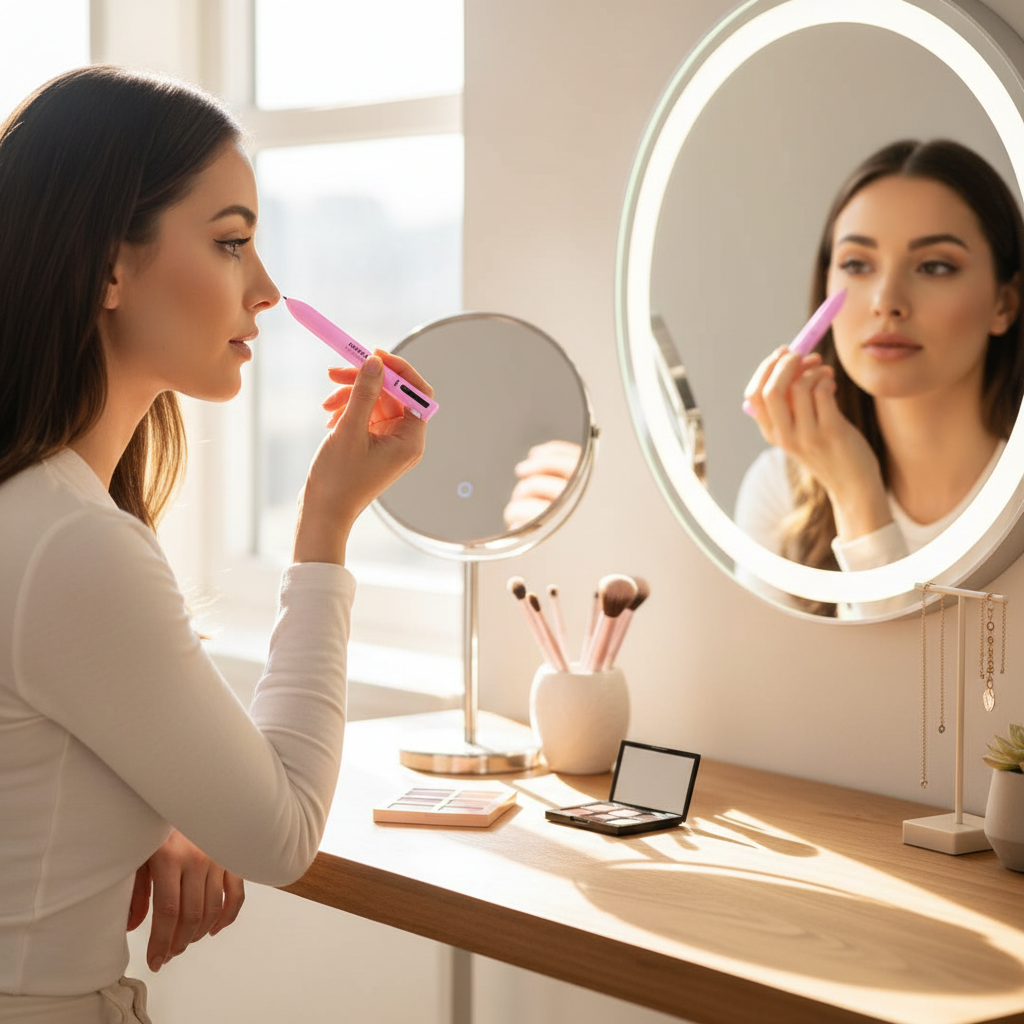 Stylo Beauté 4-en-1 : Votre Trousse de Maquillage Complète en un Clic